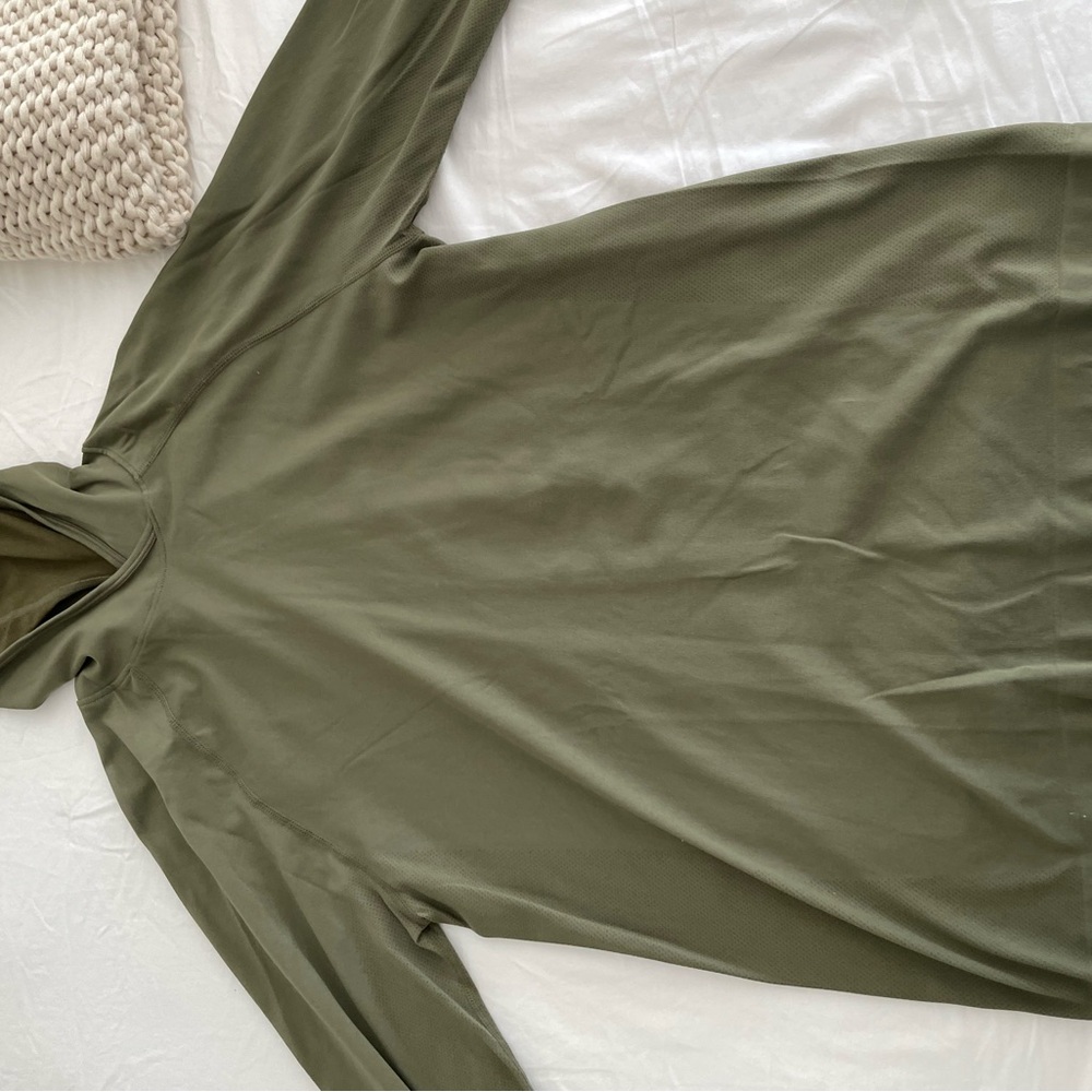Olive Green Long Sleeve Top